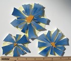 4  Blue Daisy  Mosaic Tile Set-broken Cut China Plate Tiles