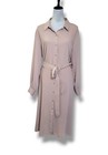Nordstrom Shirt Dress Women s Size Xxl Belted Button Up Long Sleeve Midi
