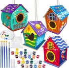 4pack Birdhouse Kit  Craft Kits For Kids To Build And Paint Bird House  Easte   