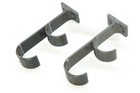 Table Under Mount Pool Cue Holder Bracket Set  holds 2 Cue Sticks 