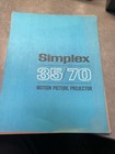 Lot Of 4 Brochures Simplex Drive In Movie Theatre 35mm 70mm Projector Sound Vtg