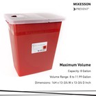 Mckesson Prevent Sharps Container 8 Gal  Horizontal   Vertical Entry Case Of 10