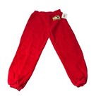Vintage Nos 80s Disney Mickey   Co Jg Hook Kids Medium 10 12 Red Sweatpants New