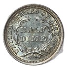 1858 Liberty Seated Silver Half Dime H10c