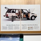 1993 Range Rover County Lwb White Suv 2 Page Vintage Print Ad Auto Advert Art