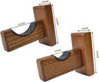Baseball Bat Display Case  Wall Mount Bat Holder Hanger  Solid Ash Tree Handm   