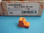  5  Weidmuller 1526460000 Blz 5 08 2 Sn Or 2 Position Terminal Block Plug Str