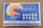 Vtg Prym s Super Steel Sonomor Dressmaker Straight Pins In Original Box  No  17