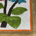 Vintage Native American Indian Beaded Floral Fringe Leather Pipe Tobacco Pouch