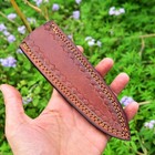 Handmade Dagger Fixed Blade Leather Sheath   Holster   Back Clip Vertical Knife