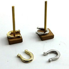 Dollhouse Miniature 1 12 Scale 6 Pc Horseshoes Set  t8585