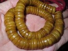 Nepal Tibet Buddhist 108 Miter Cut Button Shaped Yak Bone Mala Prayer Beads  b2 