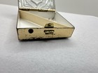 Vtg 1950 Foiled Opal Glass Cabochon Trinket Pill Box Gold Tone Estate Sale Rare