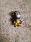 Vintage 1983 Miniature Toy Monkey Moving Arms Head Tail Plastic Gold And Silver