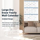 Dry Erase Calendar For Wall - Undated Wall Calendar 3-month  28 X 40  Large