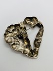 14 7g 925 Sterling Silver Handmade Heart Pin Brooch Artist Finish Southwestern