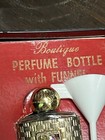 Vintage Miniature Perfume Bottle Jeweled Funnel Unused Box Cole Classic Travel