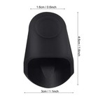 Saxophone Mouthpiece Caps 2 Pcs Black Rubber Clarinet Protective Cap Cover