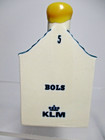Klm Delft Blue -no  5- Bols Ceramic Canal House   Empty  Yellow Cap