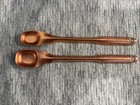 Vintage Set Of 4 Aluminum Copper Color Measuring Spoons With Hanger