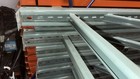 7ft X 42in Teardrop Pallet Rack Uprights Interlake Green  Used