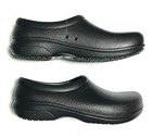 Crocs Slip Resistant Shoes Black - On The Clock Clogs  Nurse Shoes  Chef Shoes