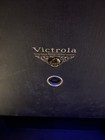 Vintage Antique Victrola Suitcase Record Player Hand Crank Portable Phonograph 
