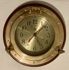 Vintage Nautical Brass Ship Porthole Clock 13   