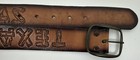 Vintage Tooled Leather Belt Youth   Boys 20    Waist Texas Western Cowboy Novelty 