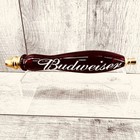 Vtg Red Lucite Budweiser Acrylic Beer Keg Pub Bar Tap Handle 12  3d Lettering