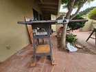 1950 s Rockwell Contractor s Table Saw 9 Inch On A Steel Stand With Wheels   