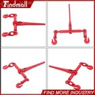 2pcs 5 16 -3 8  Chain Load Binder Ratchet 6600lbs Wll Chain Hook Tie Down