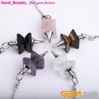 Assorted Stone Quartz Merkaba Pendulum Chakra Pendant Dowsing 1pcs Reiki Healing