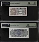 1940  Bank Of China 10 Pmg 65  20 Pmg 66