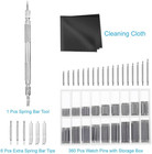 Watch Link Removal And Spring Bar Tool Kit 360 Pins For Band Strap Repair