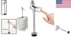 Zinc Alloy Urinal Flush Valve With Manual Delay   Chrome Finish   Water Saving