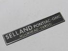 Vtg Selland Pontiac-gmc Moorhead Minnesota Metal Dealership Badge Emblem Tag Nd