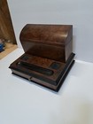 Antique Victorian Burr Burl Walnut Writing Letter Box Roll Top Dovetail Drawer
