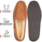 Alpine Swiss Mens Moccasin Slippers Genuine Suede House Shoe Memory Foam Insole