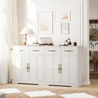 63  Large Buffet Cabinet Sideboard Storage Kitchen Table Tv Stand Coffee Bar