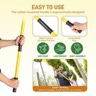 Manual Pole Saw 26 Ft Extendable Tree Pruner Fiberglass Handles