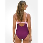 Cupshe Berry   Pink Color Block One-piece Swimsuit Nwt Size Large