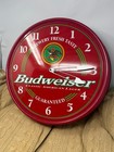 Vintage Budweiser King Of Beers 19  Electric Light Up Wall Clock 1996 Man Cave