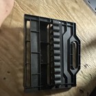 Black Plastic Tool Storage Accessory Organizer Case With Handle  1 Item