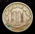 1865 3cn Three Cent Nickel Xf - 25256