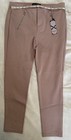 Nwt Stoosh Womens Stretch Pants Leggings Ankle Gold Zipper Size Medium Xl
