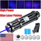 450nm Blue Laser Pointer Pen Visible Beam Light Zoom Focus Lazer Adjustable Us