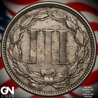 1865 3 Cent Nickel Piece A4297