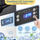 Stainless Steel Commercial Ice Maker Machine 110lbs 24h With 30 Lbs Bin
