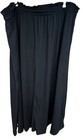 Velvelhall 3xl Solid Black Maxi Skirt With Pockets Elastic Waist Soft
